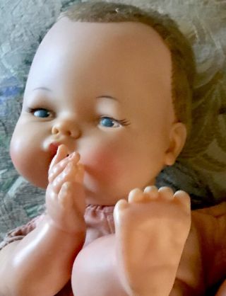 Vintage 60’s Ideal Thumbelina Baby Doll 14” Not Tlc