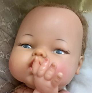 Vintage 60’s Ideal Thumbelina Baby Doll 14” Not TLC 2
