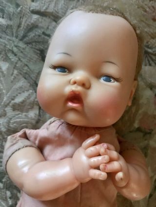 Vintage 60’s Ideal Thumbelina Baby Doll 14” Not TLC 3