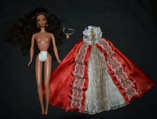 Vintage Barbie 1997 Happy Holidays Barbie Doll Brunette
