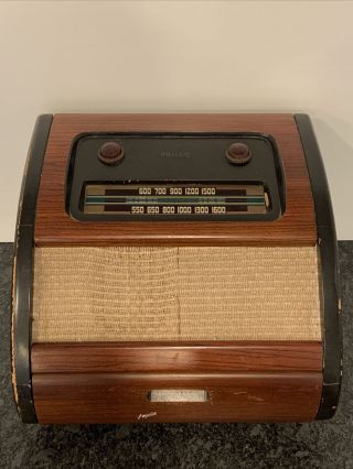 Rare Vintage Philco The Bing Crosby Radio & Record Player 10664 Needs Repairs