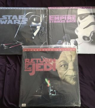 Star Wars Trilogy On Laserdisc Rare Return Of The Jedi Empire Strikes