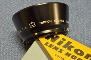 c 1950s RARE RANGEFINDER Nikon Snap - On NKK HOOD for RF NIKKOR 5cm f/2 2