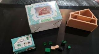 Sylvanian Families Vintage Miniature Japanese House & Furniture Both Boxed