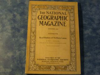 Antique National Geographic September 1912 Head - Hunters Of Northern Luzon