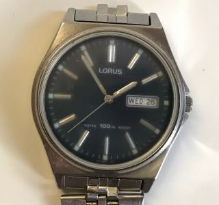 Lorus 743 - 0a10 Watch Stainless Steel Made In Japan Rare Hard To Find Vintage