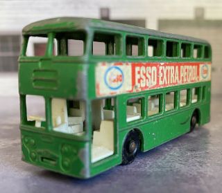 Matchbox Lesney No 74 Daimler Bus Diecast Miniature Esso Rare Green