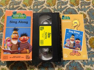 Sesame Street Sing Along Vhs 1986 Rare Educational Music Bert Ernie