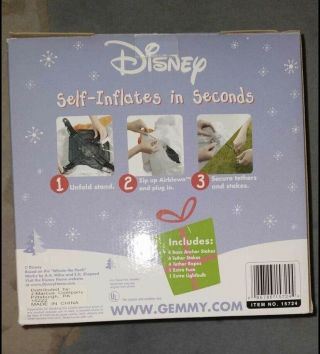 Rare Disney Gemmy Inflatable Tigger As Snowman 7 Foot Tall 2004 2