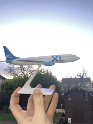 Xl Airways Boeing 737 - 800 Push - Fit Model Aircraft With Stand - Rare
