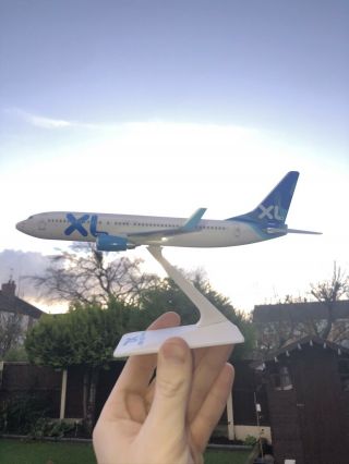 XL Airways Boeing 737 - 800 Push - fit Model Aircraft with Stand - Rare 3