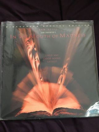 In The Mouth Of Madness Laserdisc Rare Widescreen Special Edition