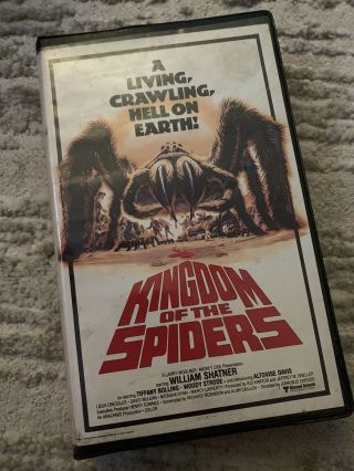 Kingdom Of The Spiders Vhs Vci Video Rare Clamshell Big Box Horror