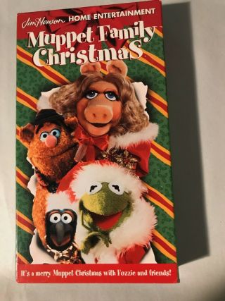 A Muppet Family Christmas (vhs,  1998) Rare Jim Henson
