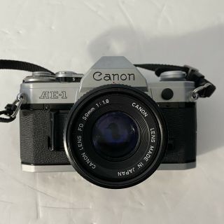 Canon Ae - 1 Program 35mm Slr Film Camera With 50 Mm F:1.  8 & Rare
