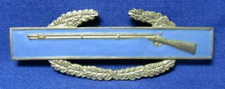 Wwii Theater Made Army Cib Combat Infantry Badge Rare Pin Back