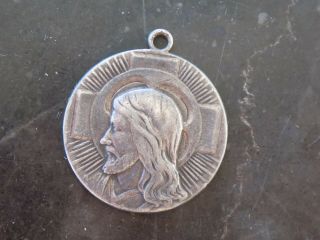 Antique Sterling Silver 925 Jesus Portrait Rare Hand Made Old Coin? Very Old