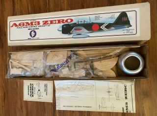 Royal Zero.  Rare 46 Inch Wing Span Rc Kit.  Aluminum Cowl