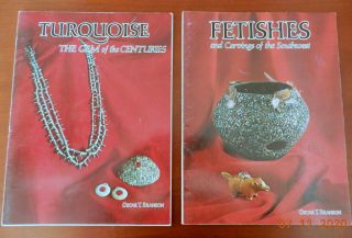 2 Oscar T.  Branson Books On Indian Turquoise And Fetishes Arts & Crafts 1975 - 6