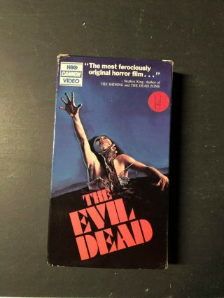 Evil Dead Hbo Horror Sov Slasher Vhs Big Box Oop Rare Slip Htf