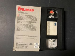 EVIL DEAD HBO HORROR SOV SLASHER VHS BIG BOX OOP RARE SLIP HTF 2