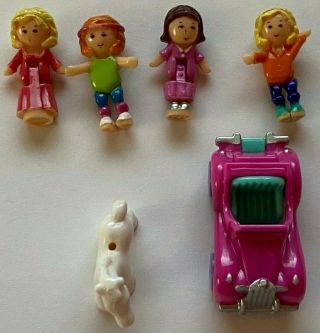 1994 Bluebird Vintage Polly Pocket Dolls/horse/car Only For Magical Mansion