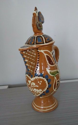 Very Rare Ceramic French Coffee Pitcher " Je T 