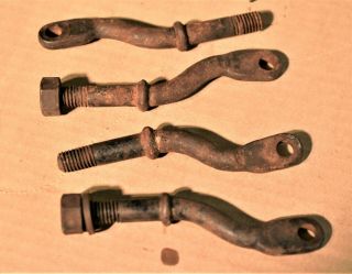 Antique Oem 1928 Model A Ford 1928 - 1931 Curved Eye Bolts Front Seat Legs 5.  3ds