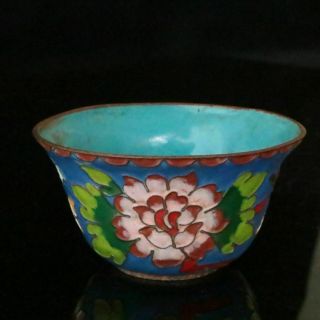 Chinese Exquisite Handmade Copper Cloisonne Enamel Bowls 30063