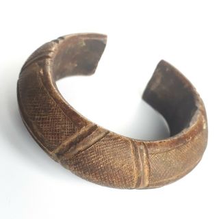 Antique African Manilla Currency Bracelet Bronze Trade Money Old Tribal No.  9