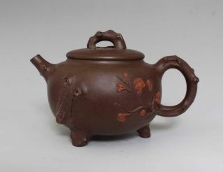 Old Rare Chinese Yixing Handmade Zisha Purple Sand Teapot Wang Yinxian Marked