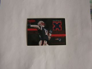 2004 Fleer Hot Prospects Red Tom Brady 34/50 Game Jersey Rare Card