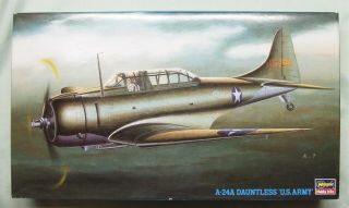 Oop Hasegawa 1/48 A - 24a Dauntless (banshee),  Kit No.  Jt119,  Rare Kmc Extra