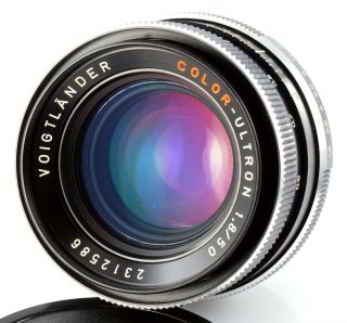 Rare M42 Prime Lens VoigtlÄnder Color - Ultron 1.  8/50 Aka Zeiss Planar 50mm F/1.  8