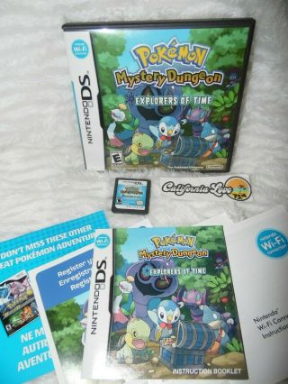 Pokémon Explorers Of Time Nintendo Ds 2008 Rare 1000 U.  S.  A.  Authentic ✔☆mint☆✔