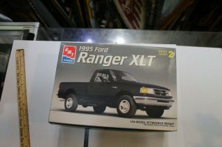 Amt 1995 Ford Ranger Xlt Pickup 1/25 Truck Model Kit 8945 Open Box Jsh