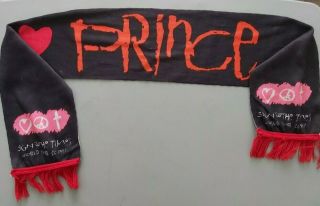 Prince Rare Official Vintage Sign Of The Times 1987 Tour Scarf