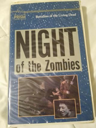 Night Of The Zombies Vhs Horror Clamshell Prism 1981 Ntsc Rare