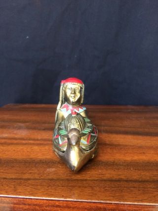 Rare 1920s Egyptian Brass Incense Burner