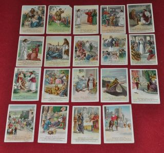 19 Antique Religious Picture Lesson Cards David C.  Cook Publishing 1905