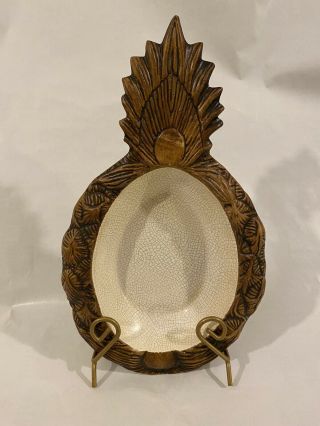 Rare Vintage Treasure Craft Pineapple Ashtray No.  125