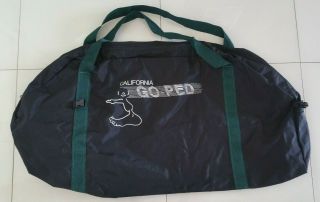 Rare California Goped Go Ped Scooter Go - Ped Carry Zip Bag Storage Xlarge 45 " X25 "