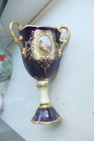 A Very Rare Early Coalport Porcelain Chalice Vase,  Early 20th Century.
