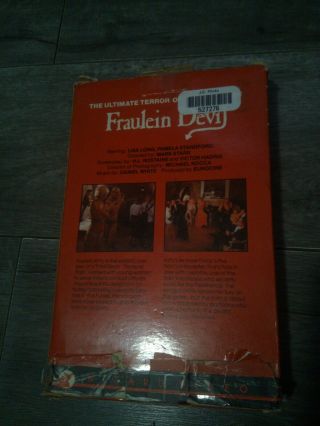 Fraulein Devil Rare Wizard Video Big Box Horror VHS 3