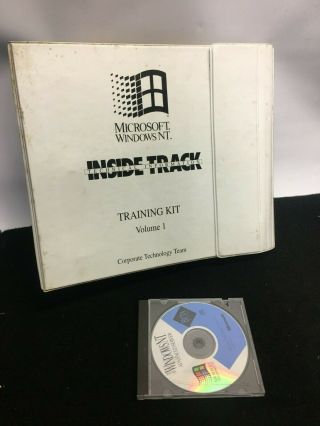 Ultra Rare 1993 Windows Nt Advanced Server March 1993 Beta W/ Training Handbook
