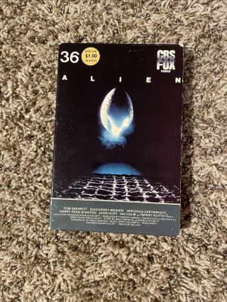 Alien Vhs Cbs Fox Big Box 1st Release Rare 1979/1983 Sigourney Weaver Skerritt
