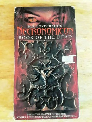 Necronomicon Vhs Rare H.  P.  Lovecrafts Horror Gore Satanic Cult Jeffrey Combs
