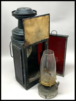 Rare Antique Robey - French Improved Venus Kerosene Darkroom Lantern