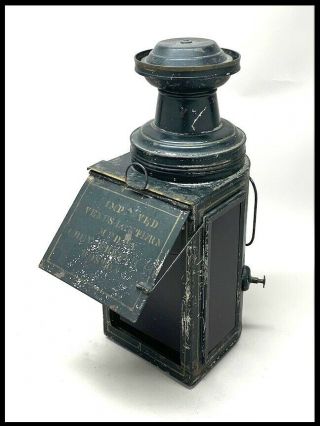 Rare antique Robey - French Improved Venus kerosene darkroom lantern 3