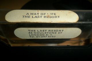The Last Resort - A Way Of Life Cassette Ultra Rare Skinhead Oi Punk